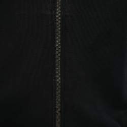 Pre Owned Dolce & Gabbana Black Cotton Hooded Zip Front Jacket XL