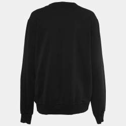 Pre Owned Dolce & Gabbana Black Cotton Crew Neck Sweatshirt XXL