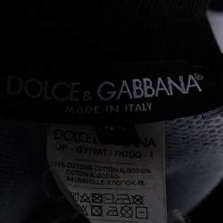 Pre Owned Dolce & Gabbana Black Cotton Knit Dog of The Year Shorts M