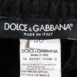 Pre Owned Dolce & Gabbana Black Cotton Joggers L