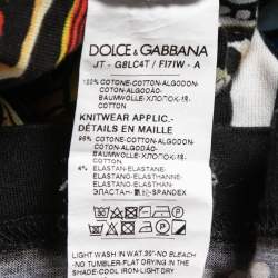Pre Owned Dolce & Gabbana Multicolor Printed Cotton T-Shirt XL