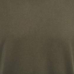 Pre Owned Dolce & Gabbana Military Green Cotton Crew Neck Half Sleeve T-Shirt XXL