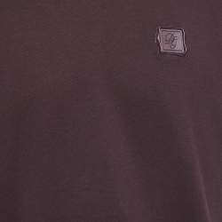 Pre Owned Dolce & Gabbana Brown Cotton Crew Neck Half Sleeve T-Shirt XXL