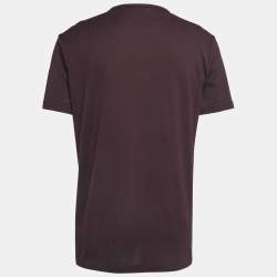 Pre Owned Dolce & Gabbana Brown Cotton Crew Neck Half Sleeve T-Shirt XXL