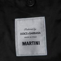 Pre Owned Dolce & Gabbana Grey Checked Wool Martini Tailored Jacket XXL