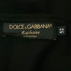 Pre Owned Dolce & Gabbana Black DG Loves Dubai Cotton Crew Neck T-Shirt XL