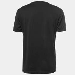 Pre Owned Dolce & Gabbana Black DG Loves Dubai Cotton Crew Neck T-Shirt XL