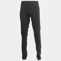 Pre Owned Dolce & Gabbana Black Wool Pants XL