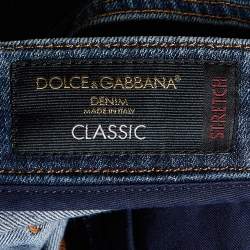 Pre Owned Dolce & Gabbana Navy Blue Denim Classic Jeans M