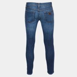 Pre Owned Dolce & Gabbana Navy Blue Denim Classic Jeans M
