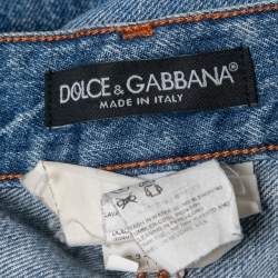Pre Owned Dolce & Gabbana Blue Denim 14 Jeans S Waist 32"