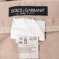 Pre Owned Dolce & Gabbana Light Brown Denim 14 Jeans M Waist 33"