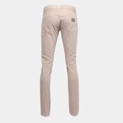 Pre Owned Dolce & Gabbana Light Brown Denim 14 Jeans M Waist 33"