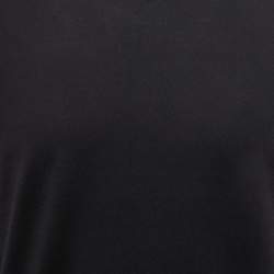 Pre Owned Dolce & Gabanna Black Logo Print Cotton Crew Neck Half Sleeve T-Shirt M