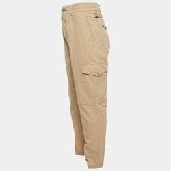 Pre Owned Dolce & Gabbana Beige Cotton Buttoned Cargo Pants XL Waist 38"