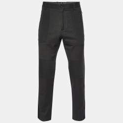 Pre Owned Dolce & Gabbana Black Cotton Blend Pants XL
