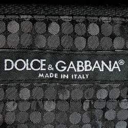 Pre Owned Dolce & Gabbana Black Cotton Blend Pants XL