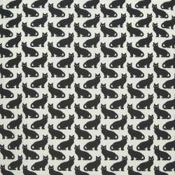 Pre Owned Dolce & Gabbana Cream All-Over Cat Print Cotton Half Sleeve Shirt S