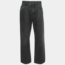 Pre Owned Dolce & Gabbana Grey Washed Denim Jeans M Waist 32"
