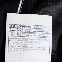 Pre Owned Dolce & Gabbana Black Wool Double Breasted Blazer M