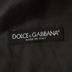Pre Owned Dolce & Gabbana Charcoal Grey Wool Tailored Waistcoat M