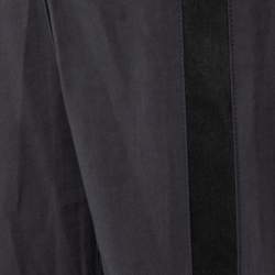 Pre Owned Dolce & Gabbana Black Wool & Silk Blend Tailored Pants M