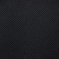 Pre Owned Dolce & Gabbana Black Micro Pattern Wool & Silk Double Breasted Jacket M