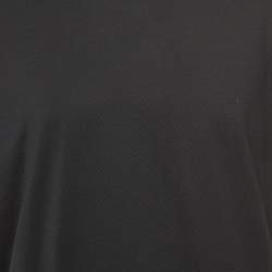 Pre Owned Dolce & Gabbana Black Logo Printed Cotton Crew Neck T-Shirt XXXL