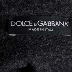 Pre Owned Dolce & Gabbana Dark Grey Down Quilted Vest M