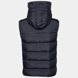 Pre Owned Dolce & Gabbana Dark Grey Down Quilted Vest M