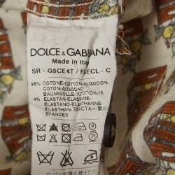 Pre Owned Dolce & Gabbana Multicolor Printed Cotton Sicilia Shirt L