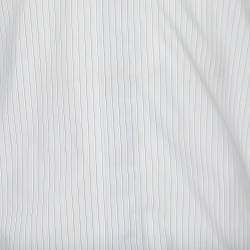 Dolce & Gabbana Light Blue Pinstripe Cotton Shirt M