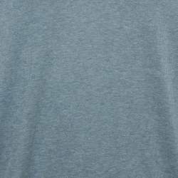Pre Owned Dolce & Gabbana Blue Cotton Knit Sweatshirt M