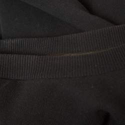 Pre Owned Dolce & Gabbana Black Embroidered Knit Sweatshirt XXL