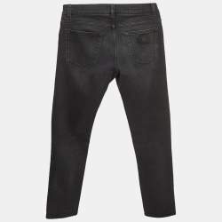 Pre Owned Dolce & Gabbana Black Denim Slim Fit Jeans S Waist 32"