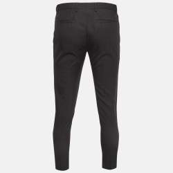 Pre Owned بنطلون دولتشي أند غابانا صوف أسود عادي مقاس صغير - إكس صغير