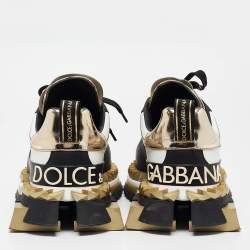 Dolce & Gabbana Multicolor Leather Super King Platform Sneakers Size 43