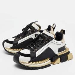 Dolce & Gabbana Multicolor Leather Super King Platform Sneakers Size 43