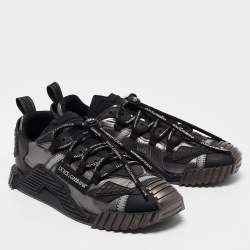 Dolce & Gabbana Tricolor Nylon and Leather Ns1 Low-Top Sneakers Size 43