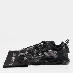 Dolce & Gabbana Tricolor Nylon and Leather Ns1 Low-Top Sneakers Size 43