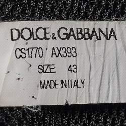 Dolce & Gabbana Tricolor Nylon and Leather Ns1 Low-Top Sneakers Size 43