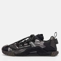 Dolce & Gabbana Tricolor Nylon and Leather Ns1 Low-Top Sneakers Size 43