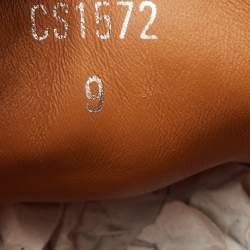 مملوكة مسبقًا Dolce & Gabbana White Leather Roma Lace Up Sneakers Size 43