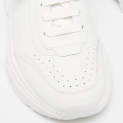 Pre Owned Dolce & Gabbana White Leather Daymaster Lace Up Sneakers Size 44