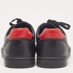 Pre Owned Dolce & Gabbana Black Portofino Leather Low Top Sneakers Size 44