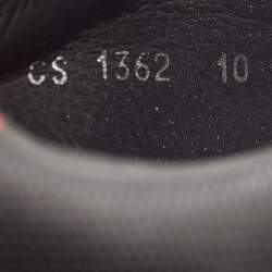 Pre Owned Dolce & Gabbana Black Portofino Leather Low Top Sneakers Size 44