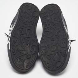 Pre Owned Dolce & Gabbana Black Nylon Portofino Low Top Sneakers Size 43