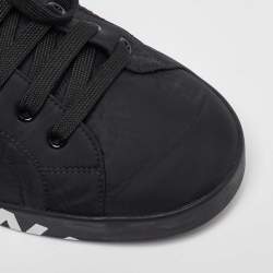 Pre Owned Dolce & Gabbana Black Nylon Portofino Low Top Sneakers Size 43