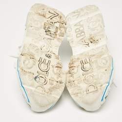 Pre Owned Dolce & Gabbana White Leather Daymaster Sneakers Size 42.5
