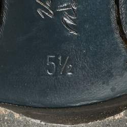 Pre Owned Dolce & Gabbana Black/Metallic Brocade Fabric Loafers 39.5